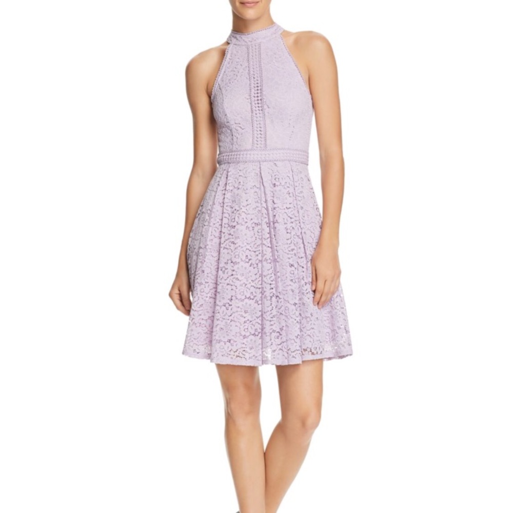 Aqua fit and flare dress